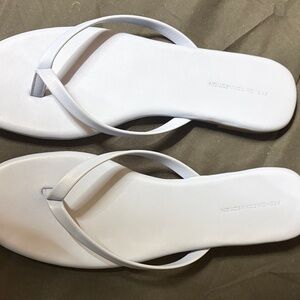 French Connection White Sandals